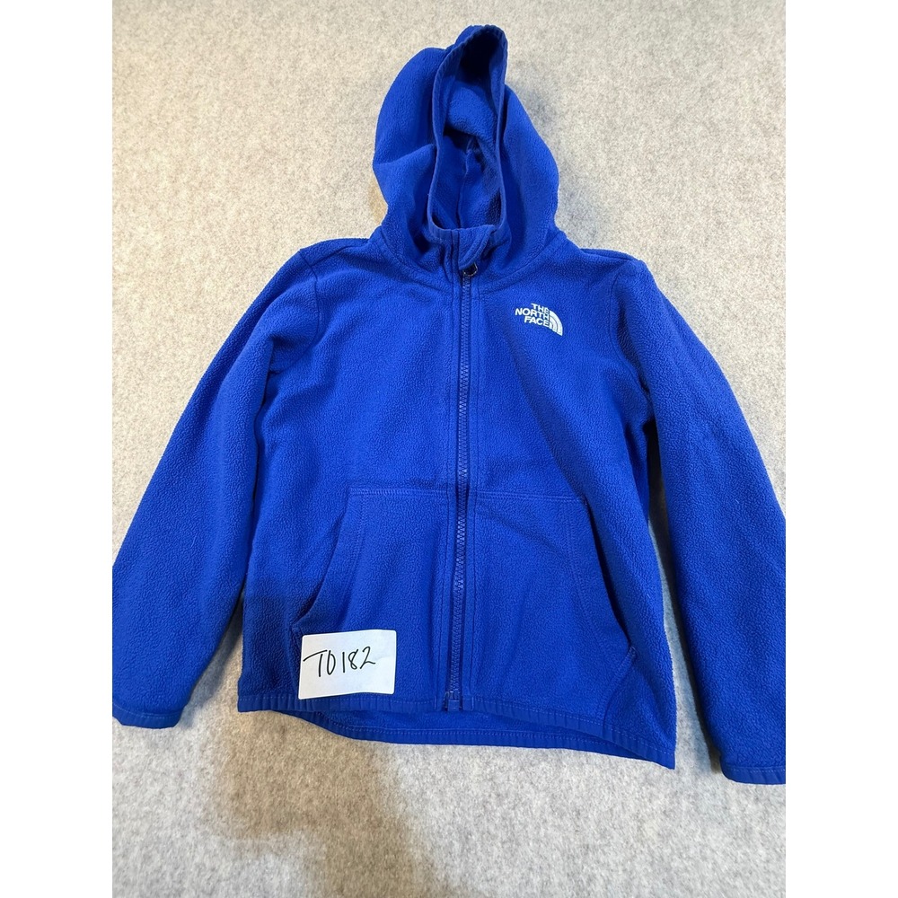 The North Face Glacier Full Zip Hoodie Kids Blue Fleece Jacket NF0A3NP5G78